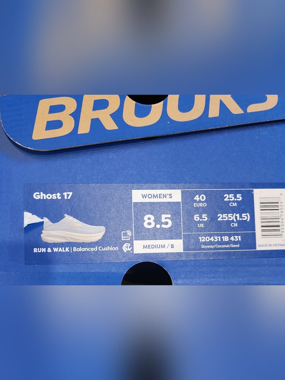 Brooks Ghost 17 Running Shoes Womens Size 8.5 - Picture 9 of 9